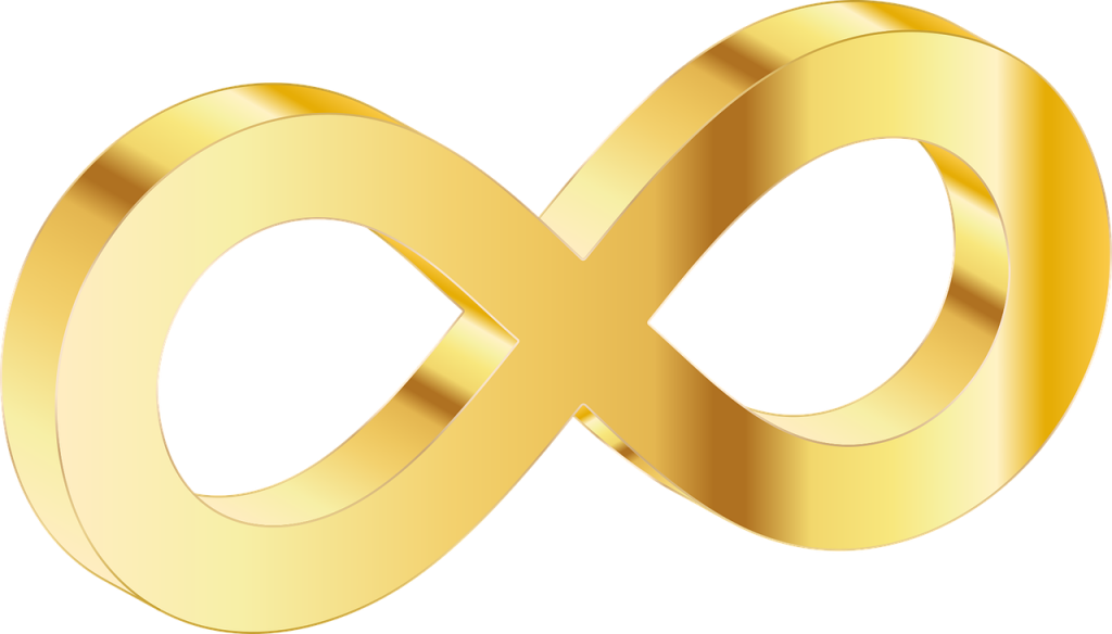 Gold Infinity symbol- Autism Awareness