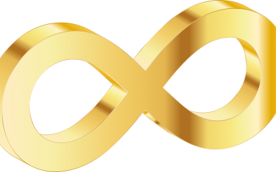 Gold Infinity symbol- Autism Awareness